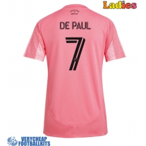 Inter Miami Rodrigo De Paul #7 Replica Home Shirt Ladies 2025-26 Short Sleeve